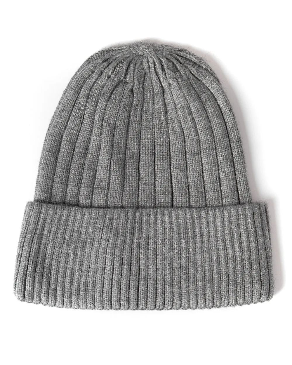 Cappello Uomo Tinta Unita Zuccotto Lana Grigio Scuro Morbido Casual GIOSAL-CAP1007A