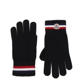 Moncler Guanti Uomo Lana Vergine Nero