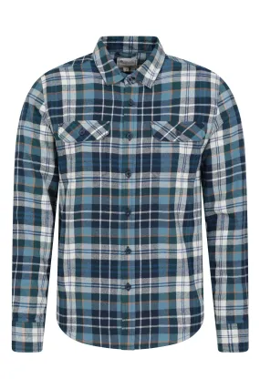 Mountain Warehouse Uomo Trace - Camicia Manica lunga flanella