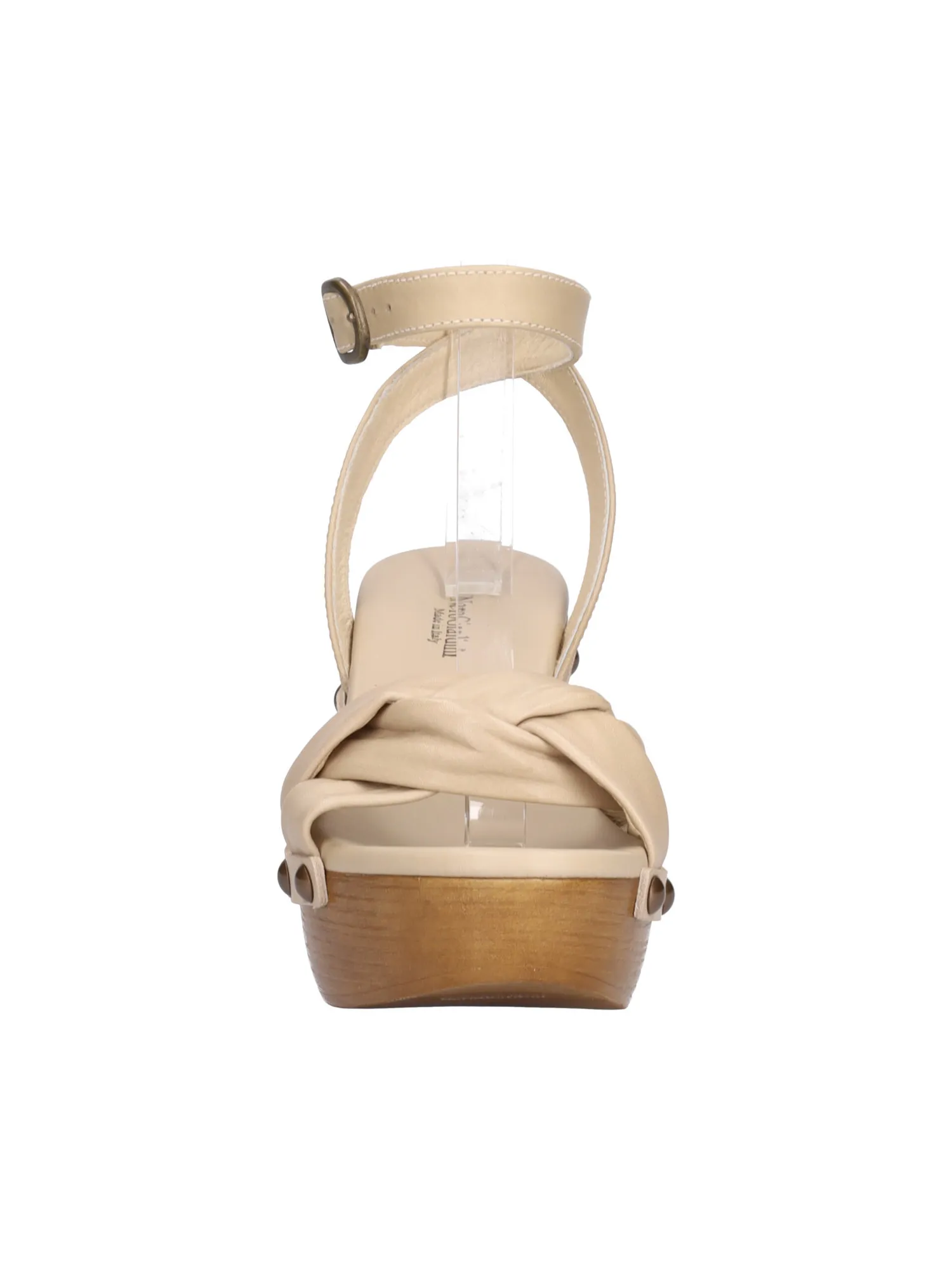 Sandalo con tacco largo Nero Giardini da donna beige