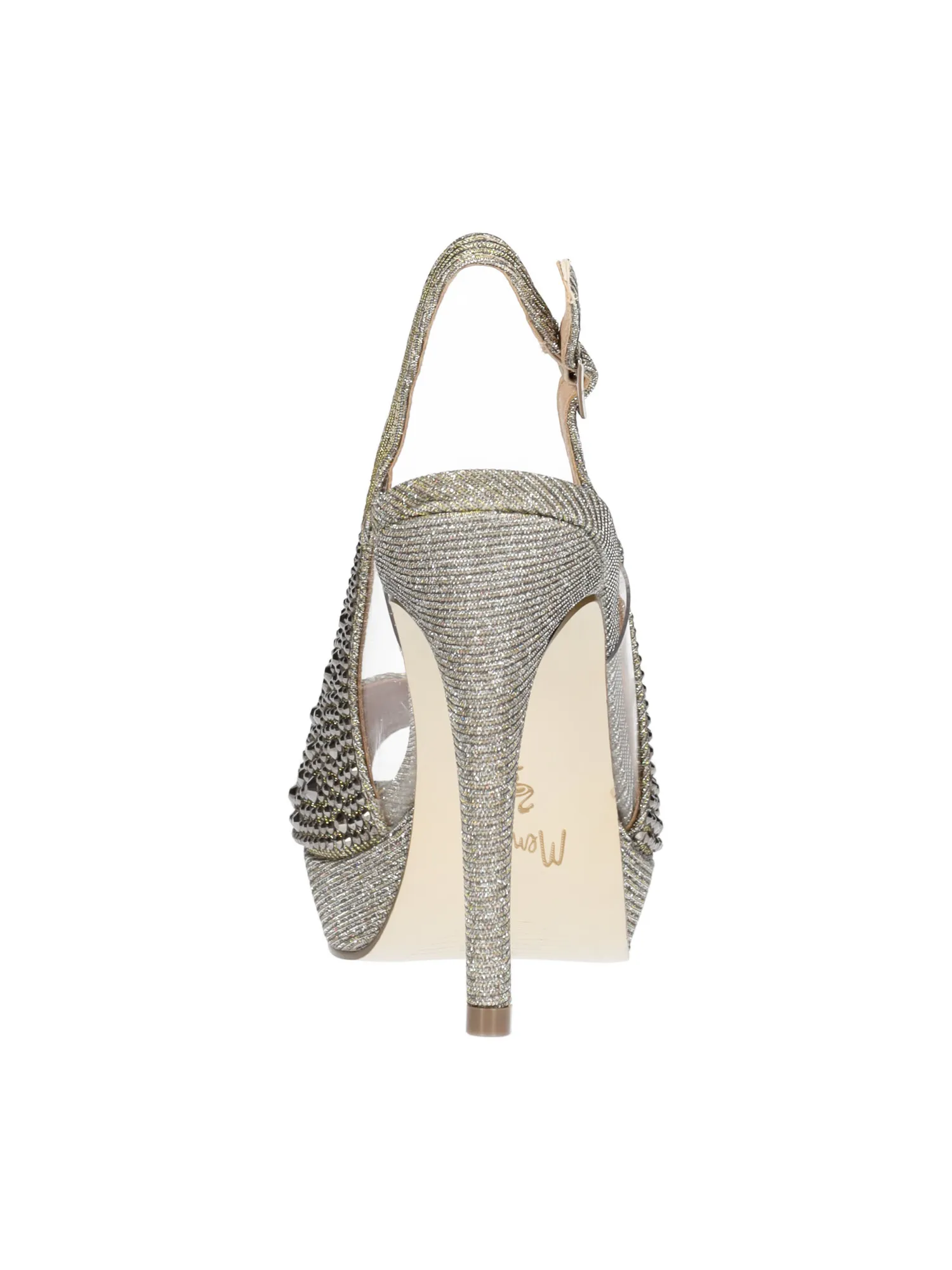 Sandalo elegante con tacco fino Menbur da donna grigio