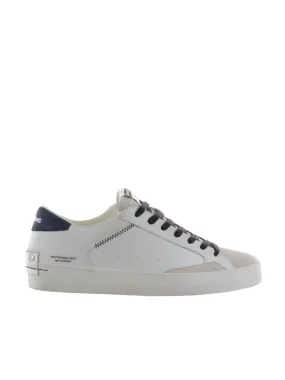 Sneaker distressed in pelle